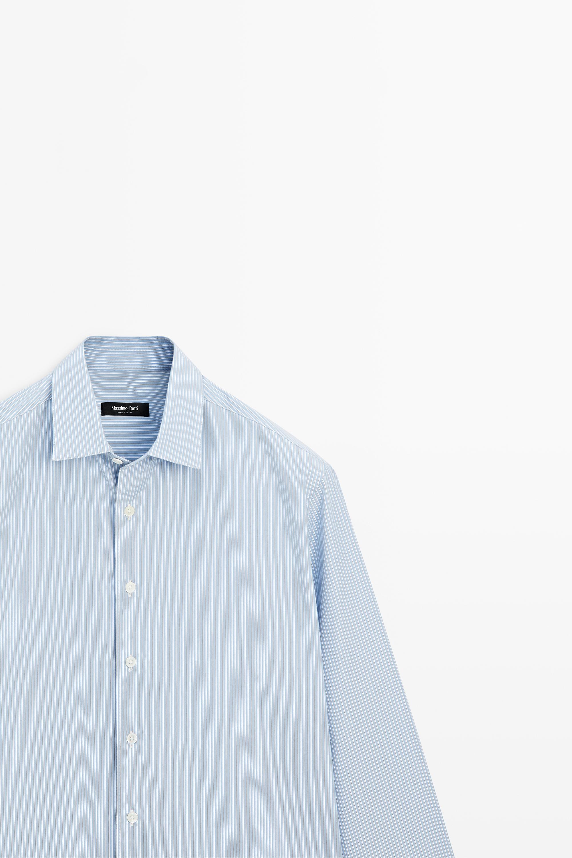 100% cotton poplin regular fit shirt